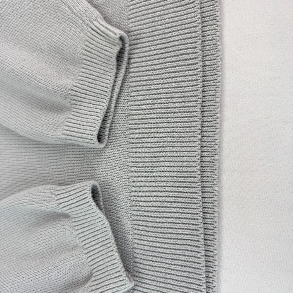 FP Beach Free People NWT Drea Sweater Sz S Oversized Collared Quiet Grey Cotton - Picture 9 of 16
